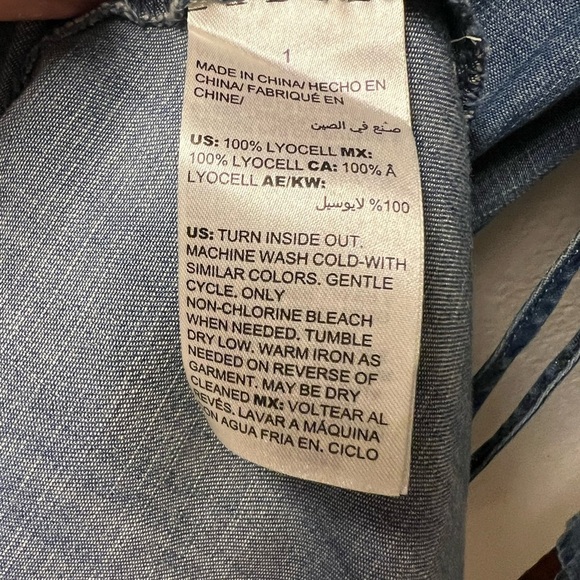 NWT Chico’s Denim Midi Dress‎ - Size 1/Small - Picture 6 of 9